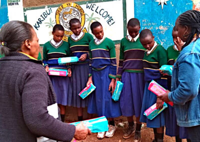 Salome Foundation provides period products and teaches girls about reproductive health and their rights.
