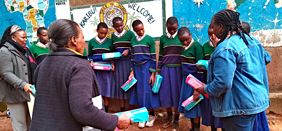 Salome Foundation provides period products and teaches girls about reproductive health and their rights.